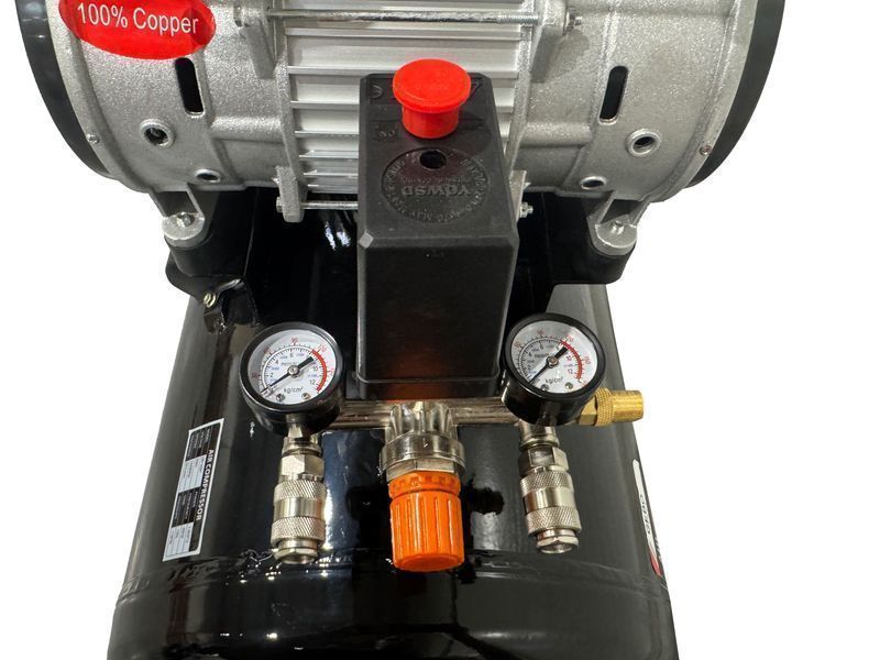 Безшумен компресор с намален шум и без масло 150 л gebo tools