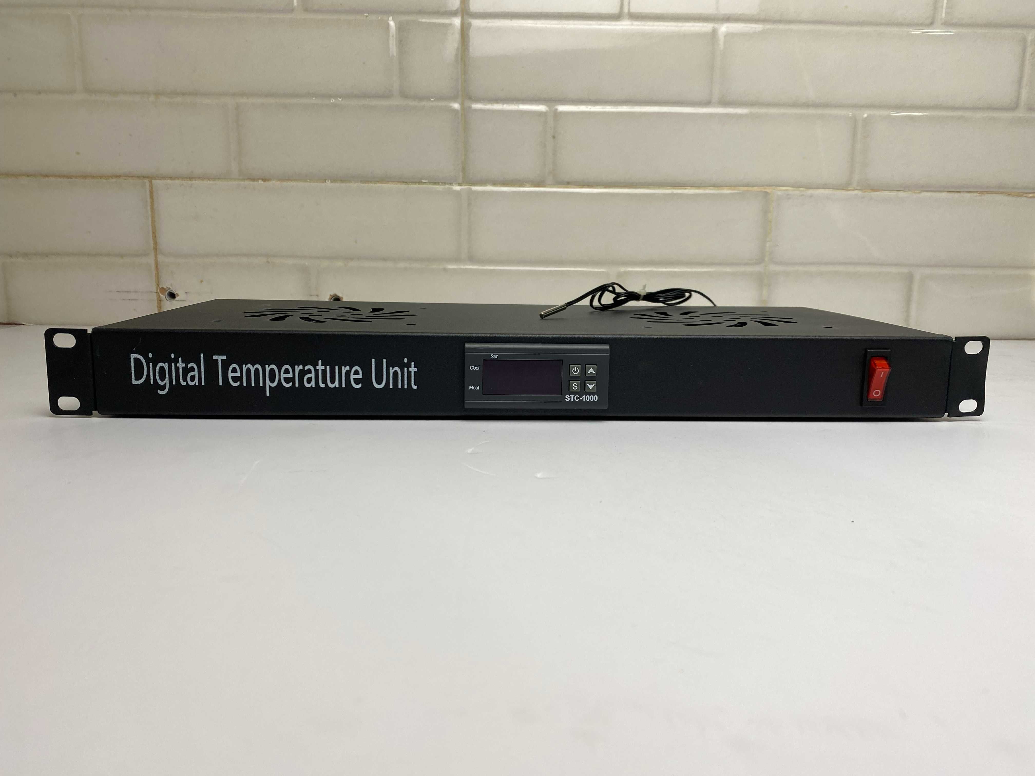 ITK 19" вентиляторная полка 1U 2 вентилятора с цифровым термостатом