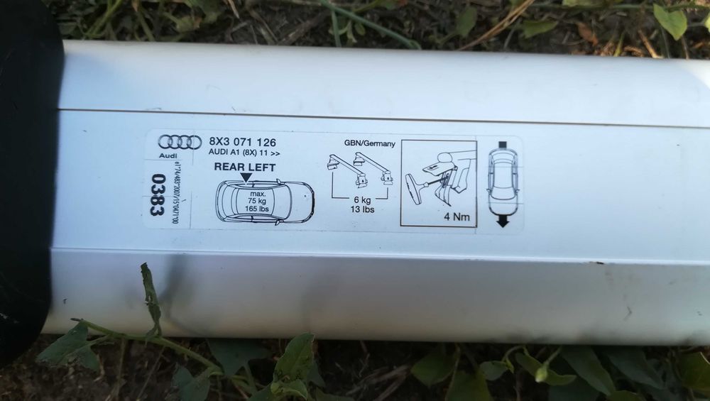 Багажник релси за Audi A1