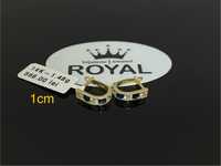 Bijuteria Royal CB : Cercei dama aur 14k 1,48gr 1cm