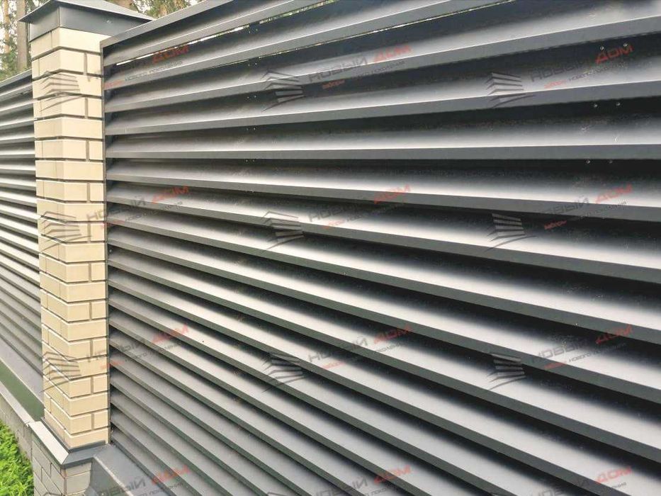 Забор жалюзи еврожалюзи