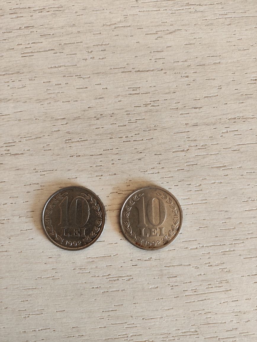 2 monede de 10 lei din 1992