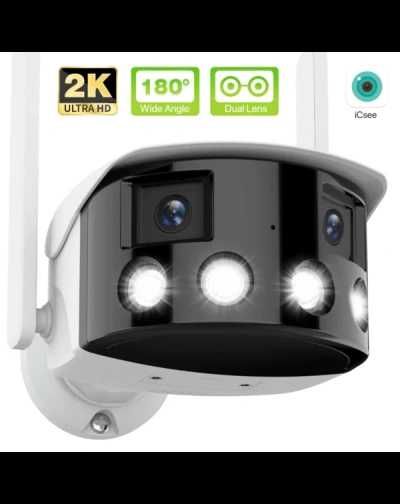 Камера 4МР двойна , панорамна WiFi , 180 , Kamera ICSEE /Pro ,VMS IP66