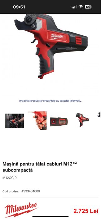 Foarfeca de taiat cablu