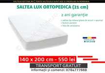 Saltea 140x200 Lux Ortopedica cu livrare gratuita(+inca 33 dimensiuni)