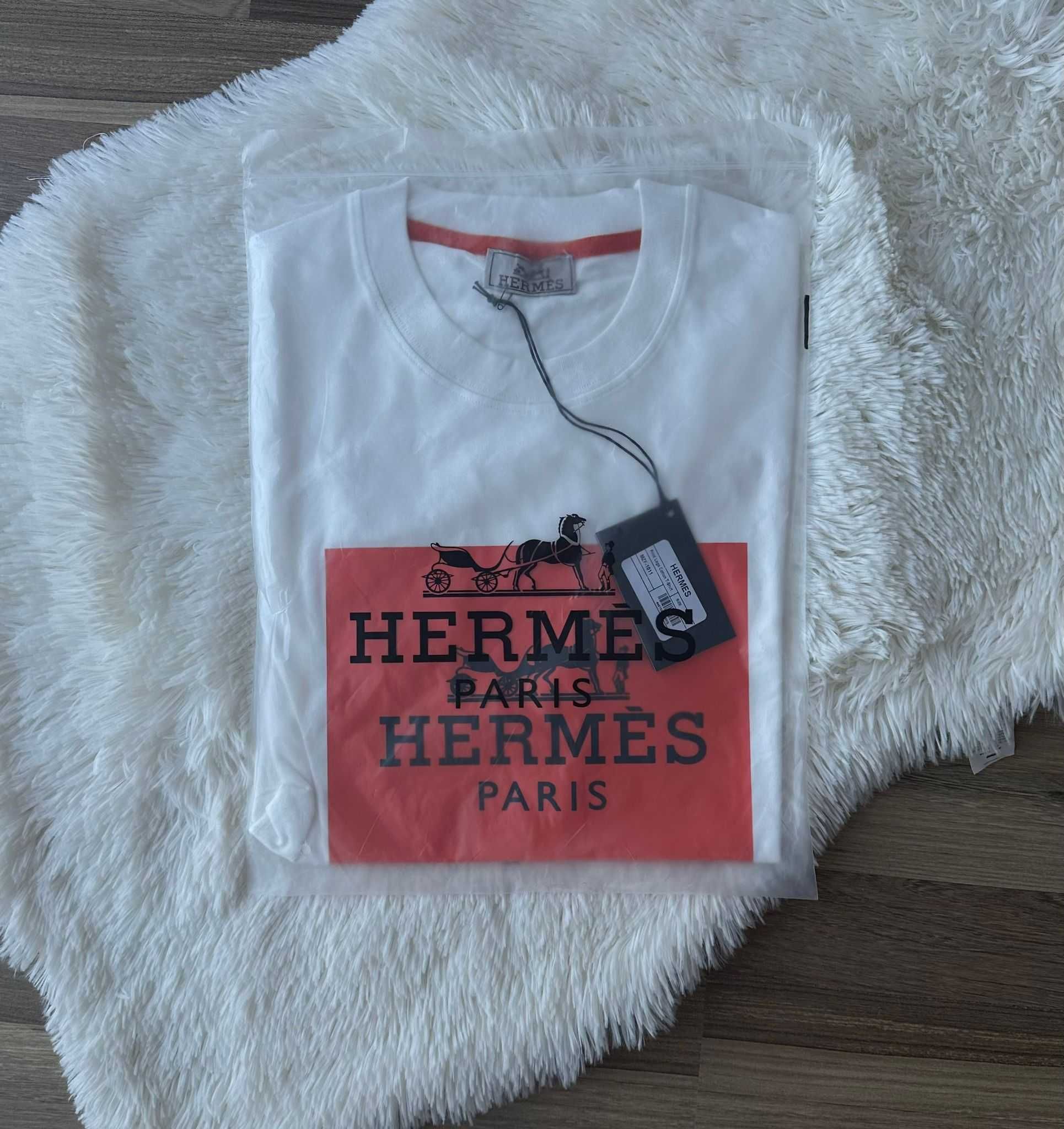 Tricou HERMES din Bumbac - Produs Nou cu Eticheta - PREMIUM