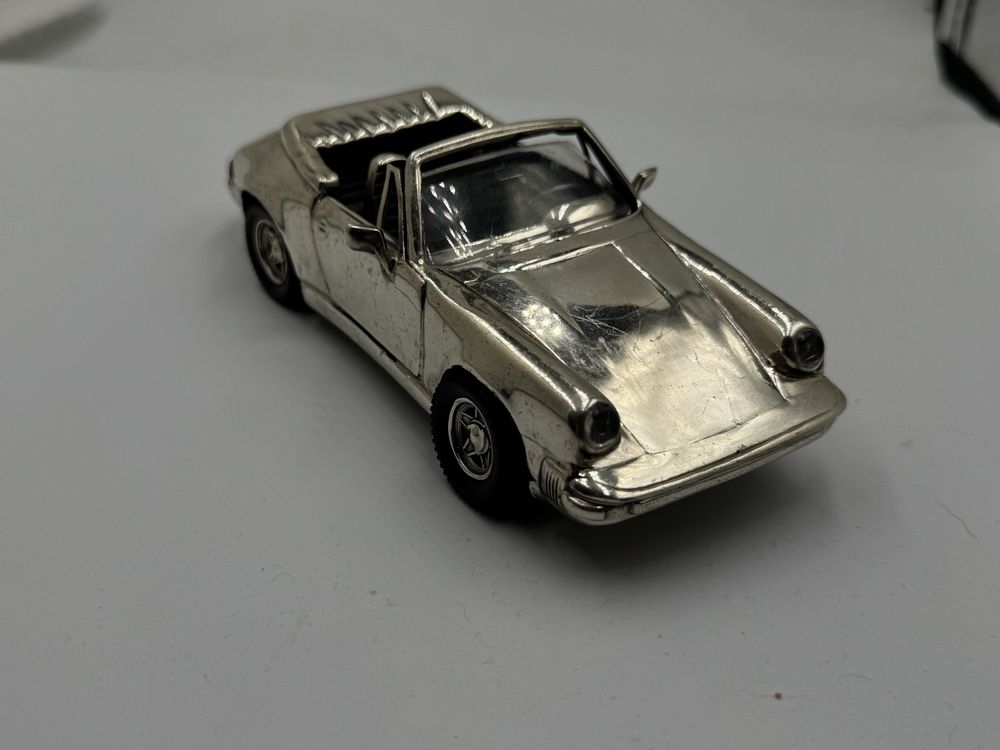 Macheta Din Argint 925 Mare Porsche Carrera Cabrio Vintage