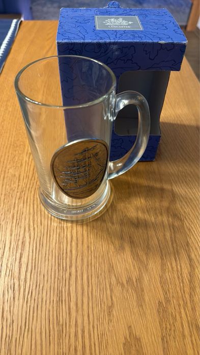 Халба за бира с декорация кораб - 500мл