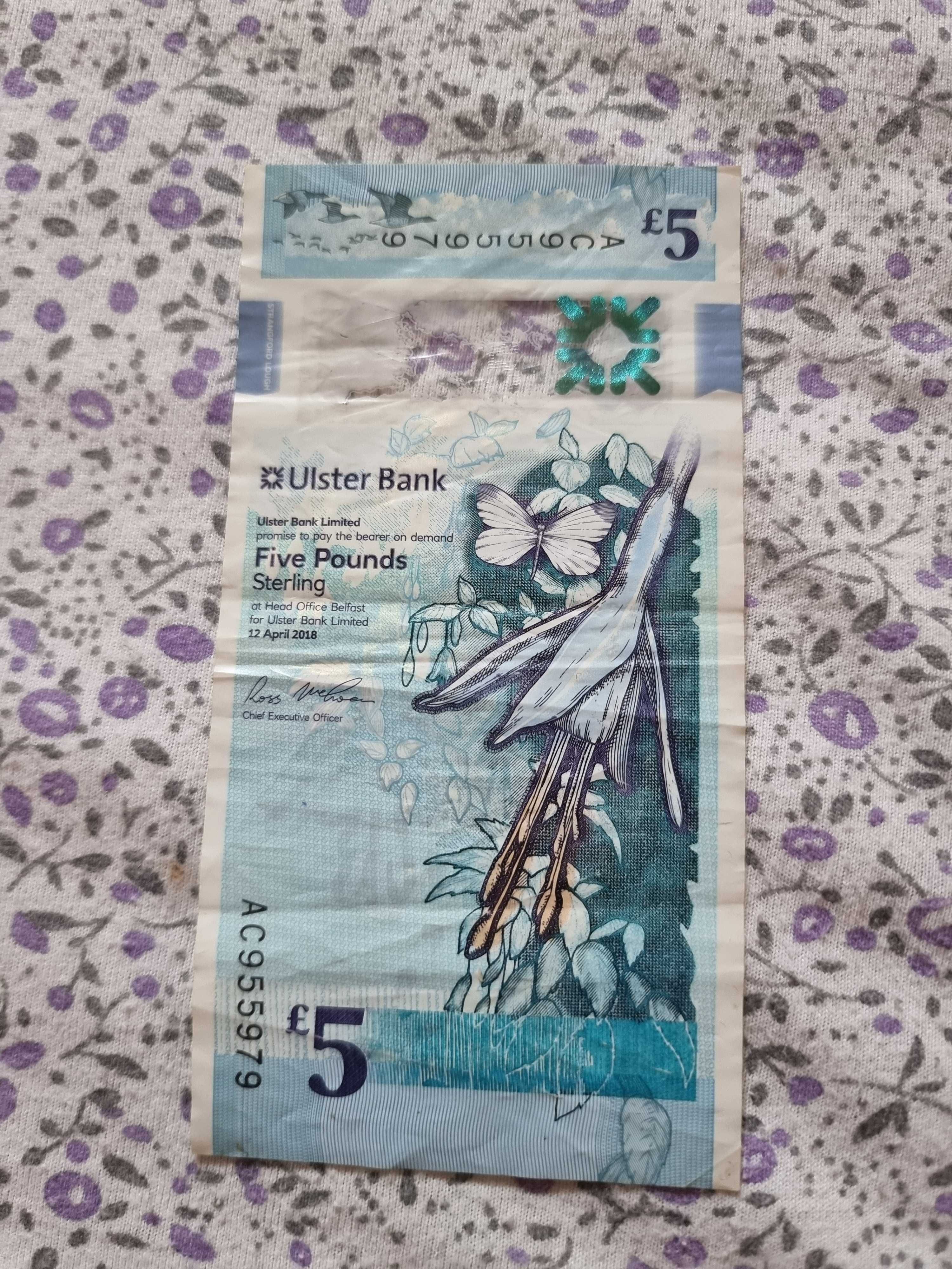 Bacnotă 5 lire de colecție
