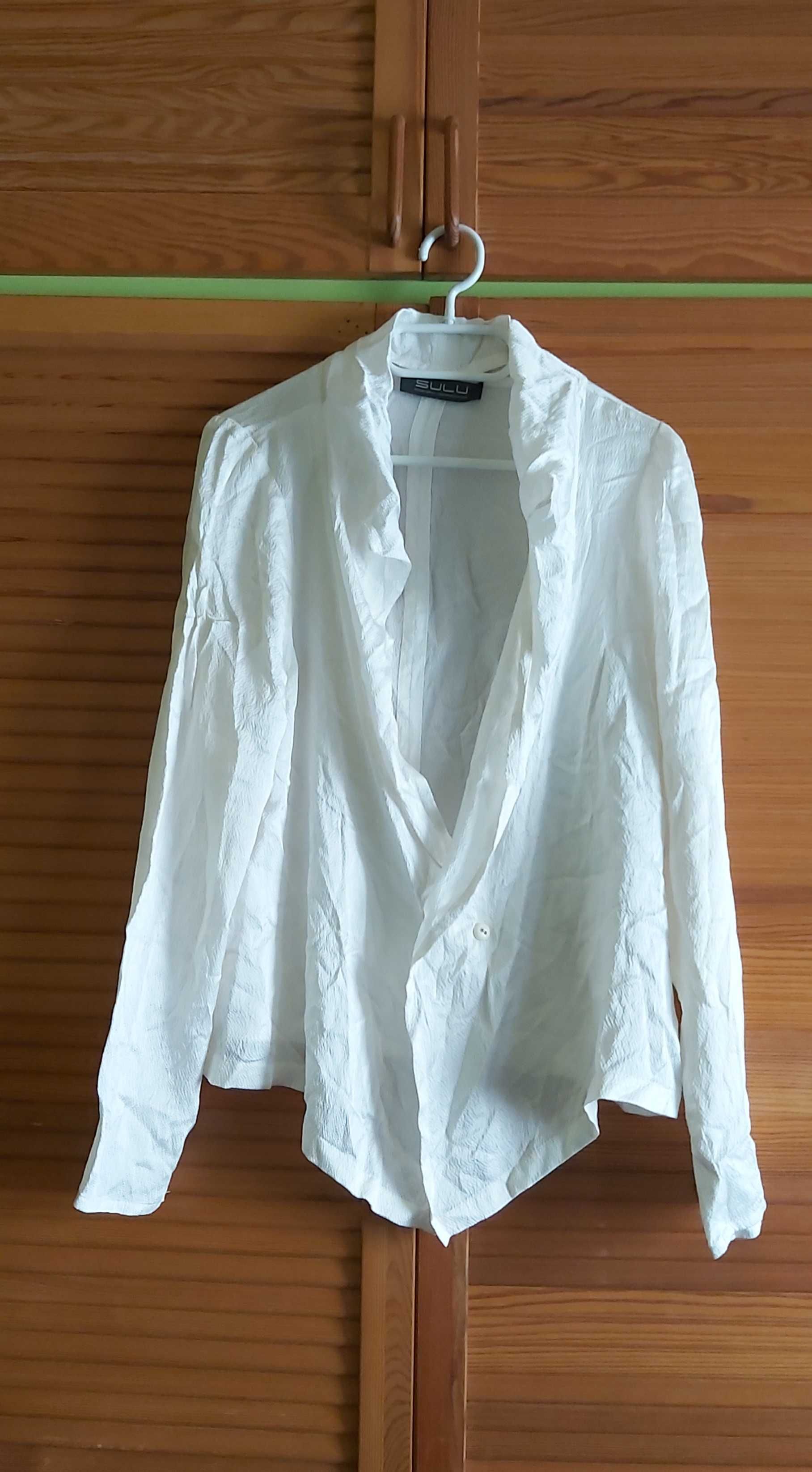 Bluză albă mătase SULU