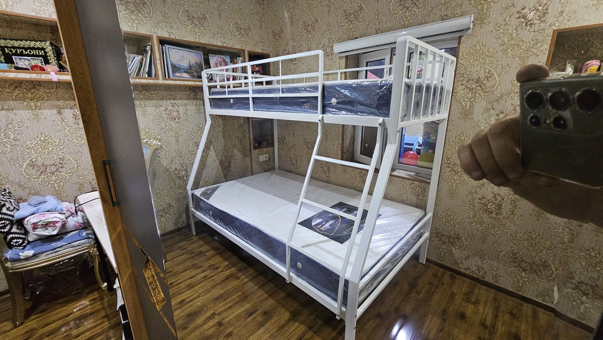 АКЦИЯ. Двухъярусная кровать металлическая.