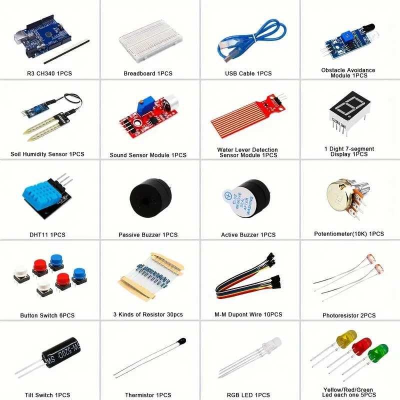 Boshlovchilar uchun Arduino UNO standart to'plami (ulgurji va chakana)