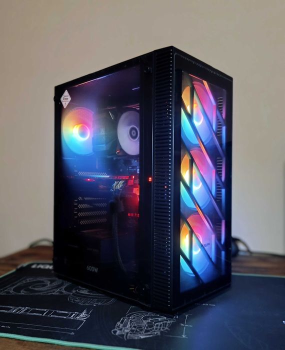 NEW Gaming PC Ryzen 7 5700X, RX 6600XT 16GB RAM, 512GB SSD - Гаранция