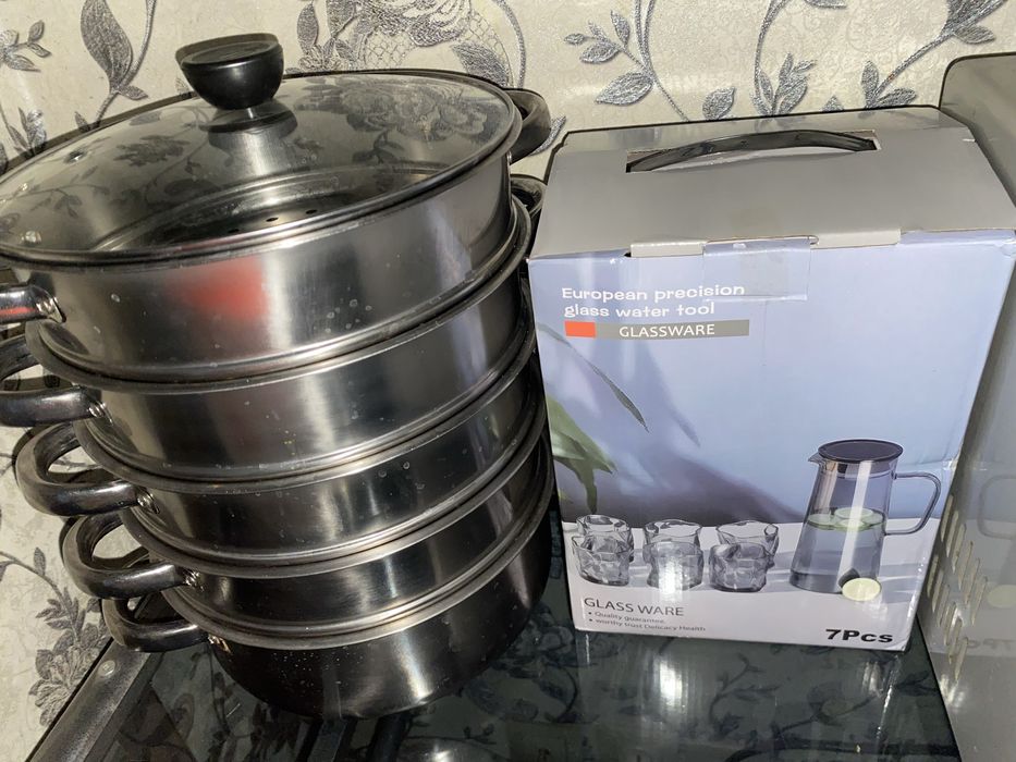 Срочно продам мантницу и графин с 6 стаканами