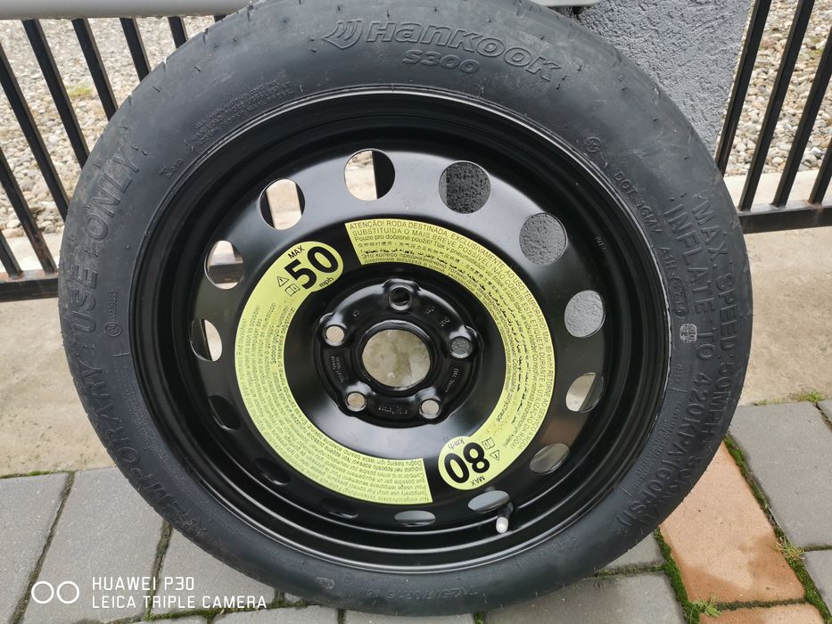 Roată rezervă slim pentru Golf 7