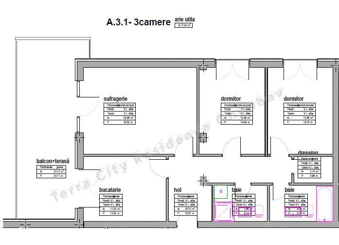 Apartament nou 3 camere Ghimbav Brasov