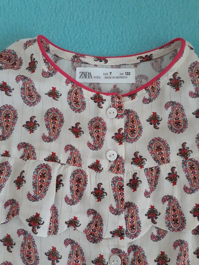 Нова детска блуза/ риза Zara kids, 7 год.