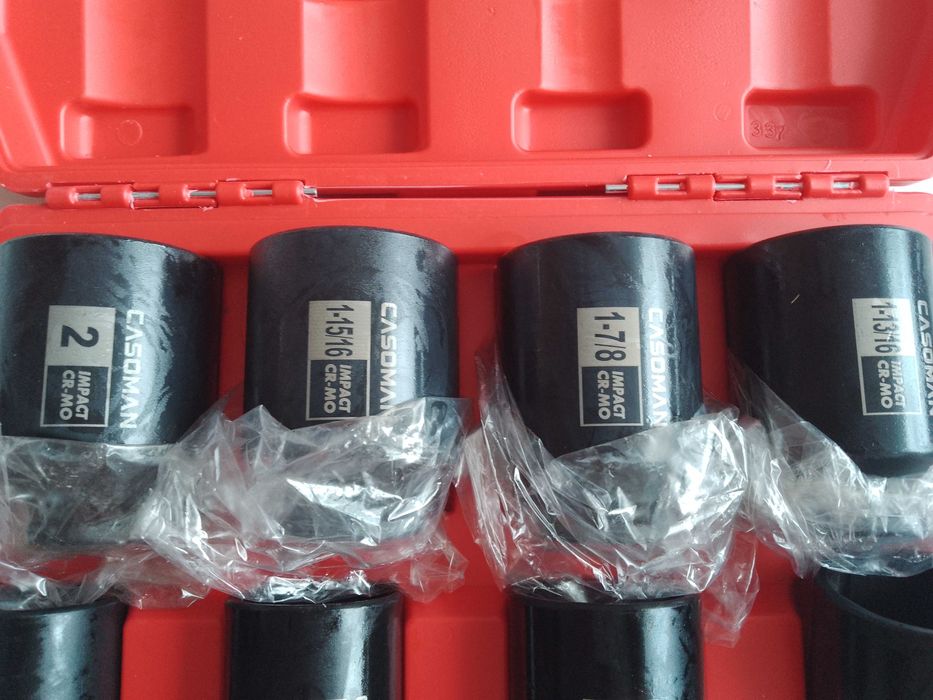 CASOMAN 8 buc 1/2" cu impact de adâncime - SAE 1-9/16" la 2", 6 puncte