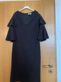 Rochie banchet/ nunta (L)noua neagra cu sclipi De la Astrid marimea 42