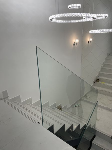 Balustrada de inox cu sticla