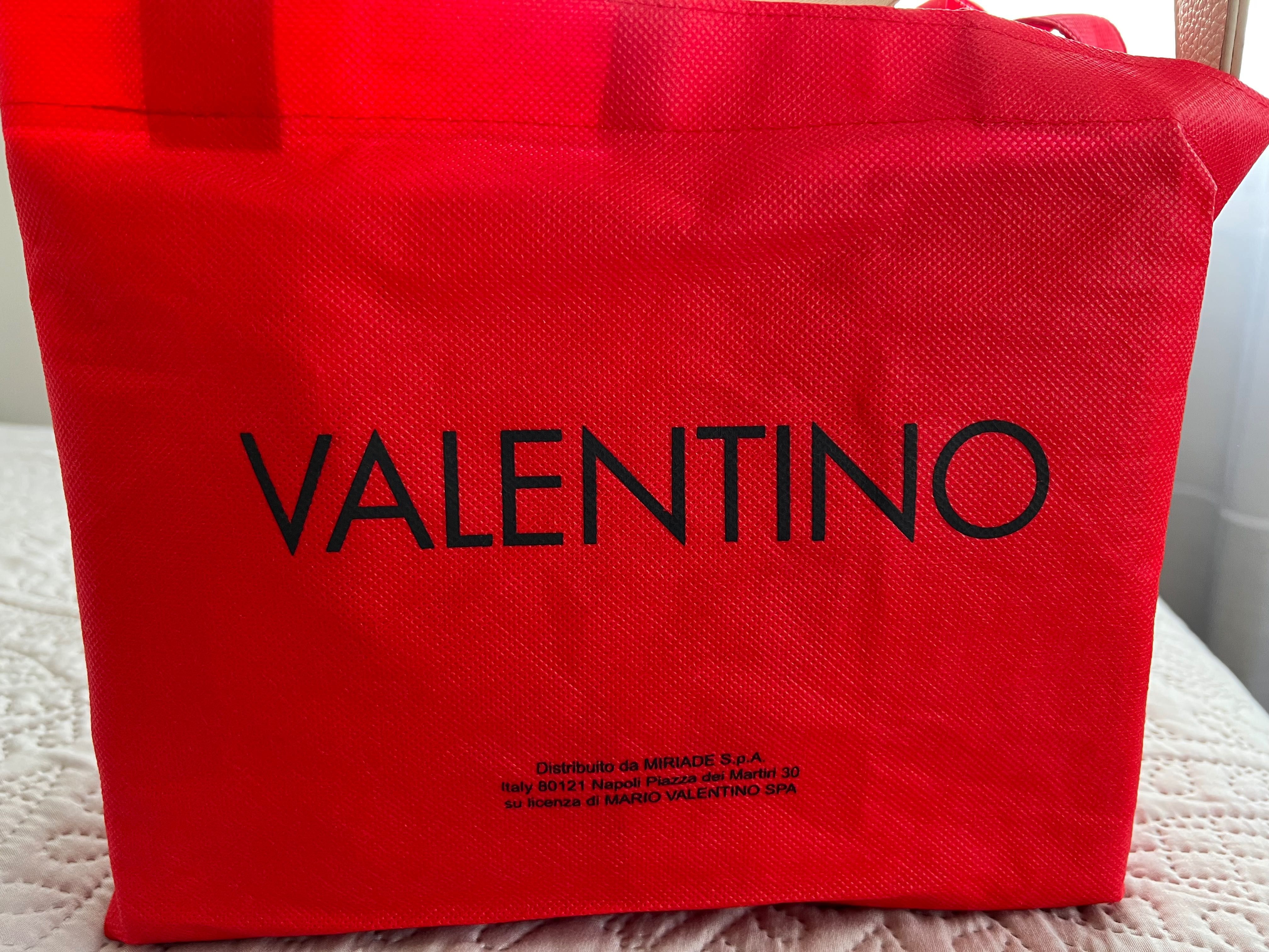 Чанта Valentino розово и бяло