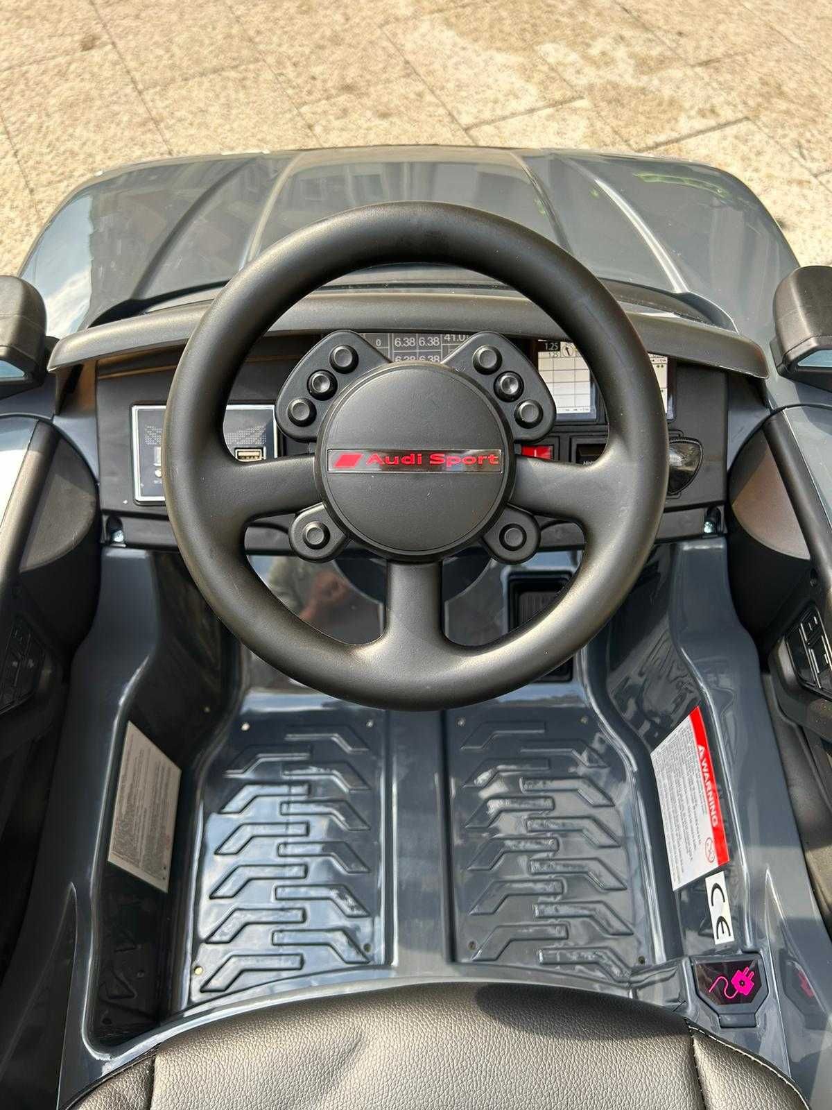 Лицензиран Акумулаторен Джип Audi RSQ E-TRON, 70W, 12V/7Ah, EVA гуми