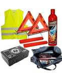 KIT auto obligatoriu omologat Trusa Medicala, 2xTriunghiuri, Stingator