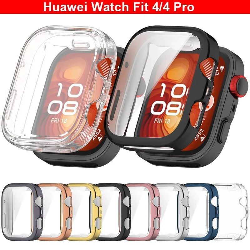 Huawei Watch Fit 4 / 4 Pro / Мек силиконов TPU кейс с протектор