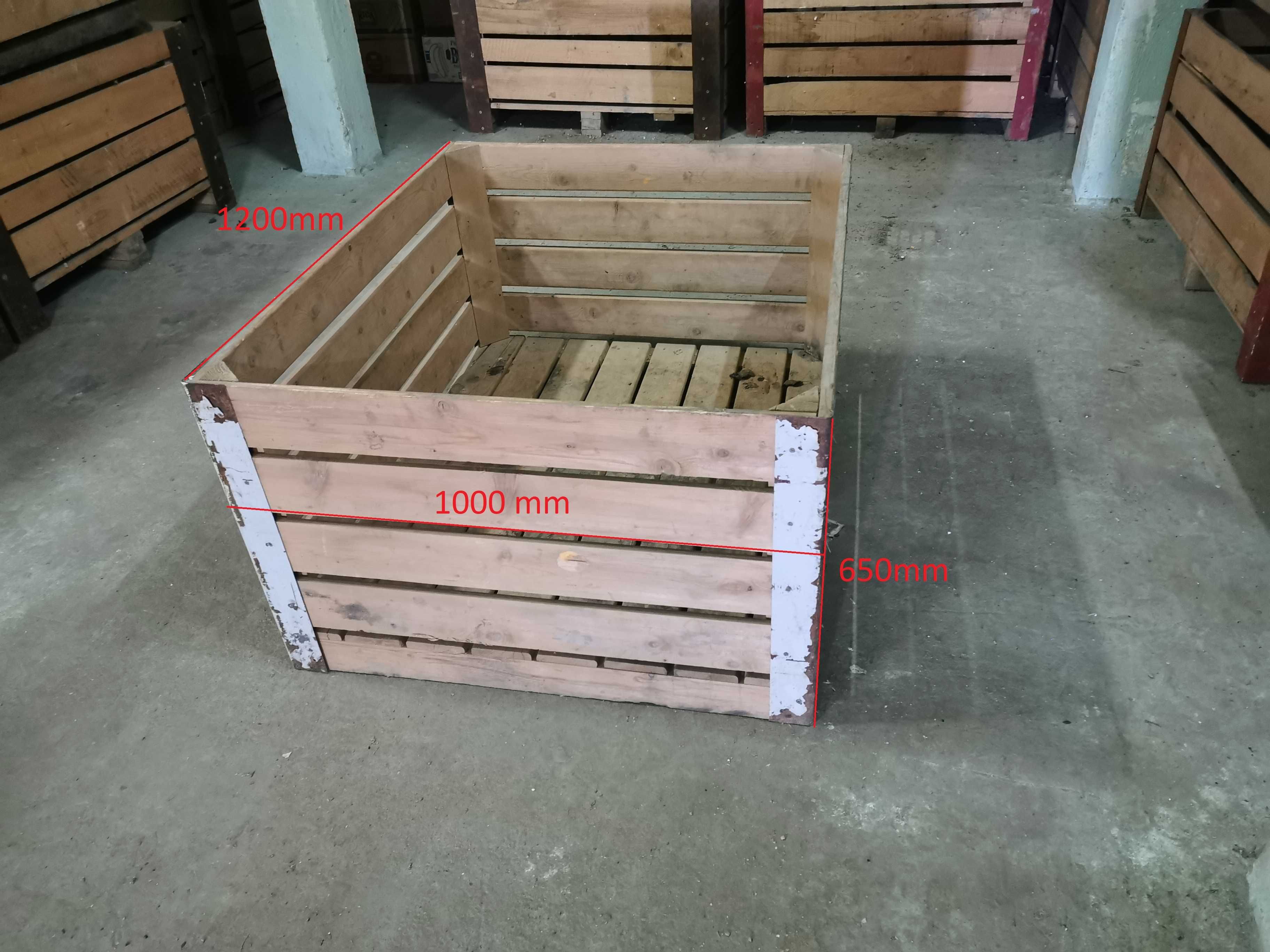 Containere mere lemn brad 120cmx100cmx65cm