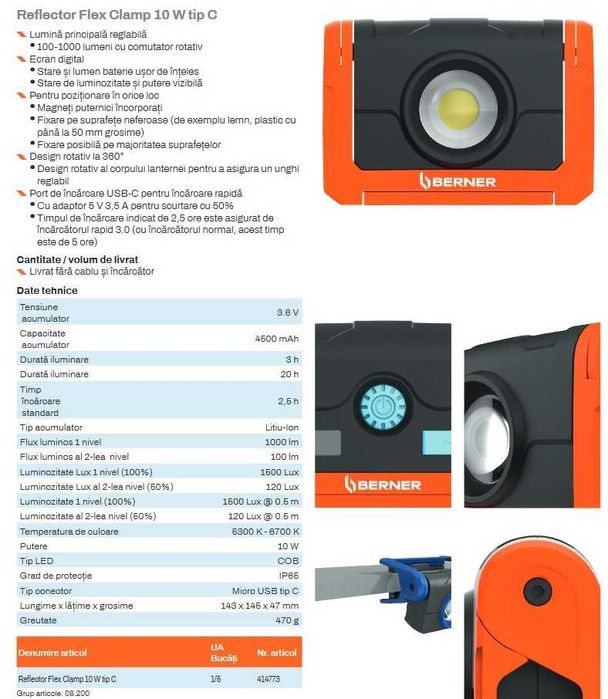 Reflector LED Berner
