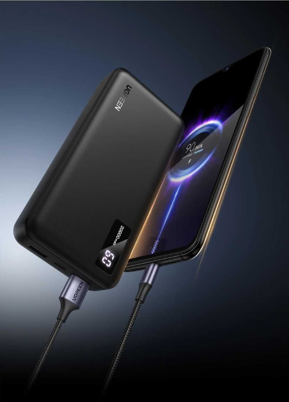 Ugreen PB312 Power Bank 20000mAh PD20W + 22.5W QC3.0 iPhone 15 16