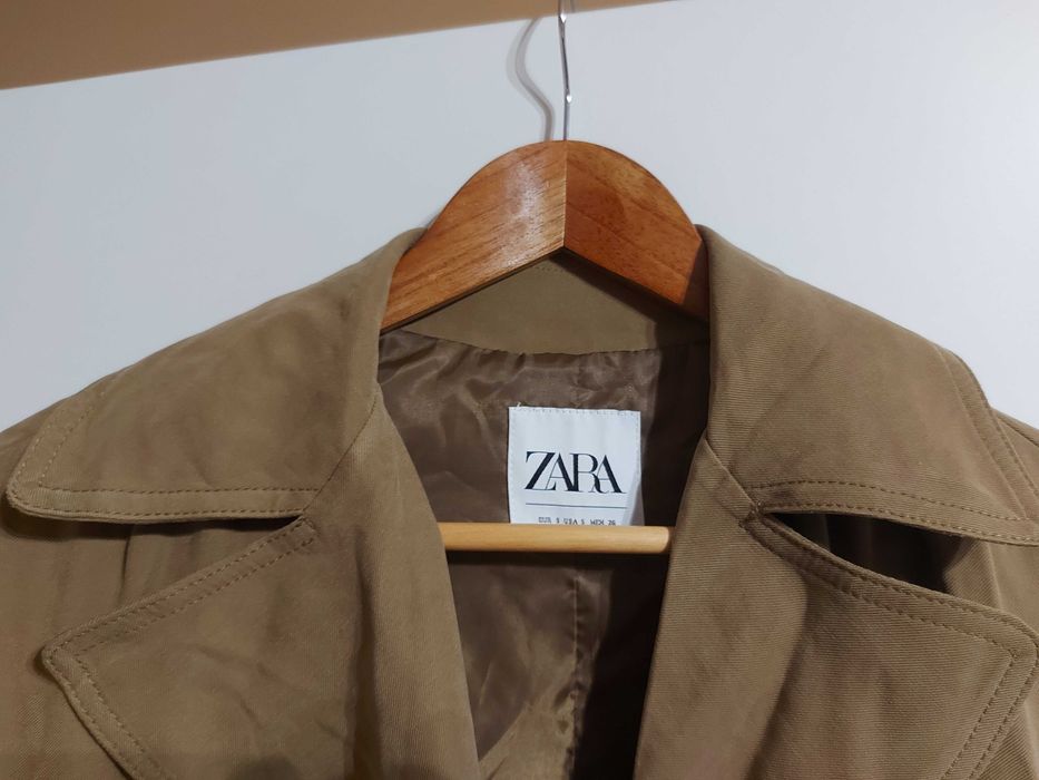 ZARA trench nou dama mărimea S maro deschis