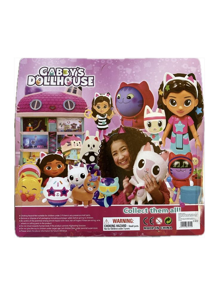 Set cu 5 figurine Gabby's Dollhouse, Casa Papusilor, NOU