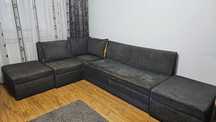 Vand coltar living gri antracit