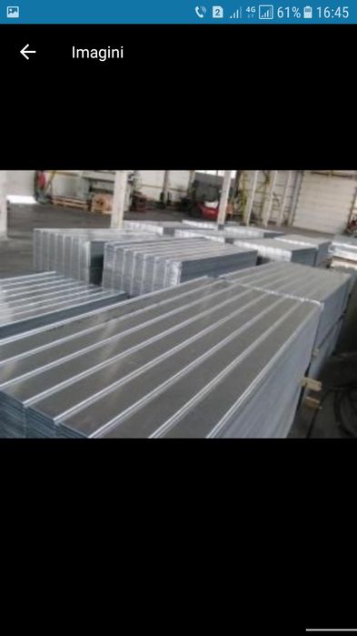 Tabla zincata si colorată si aluminiu zinc