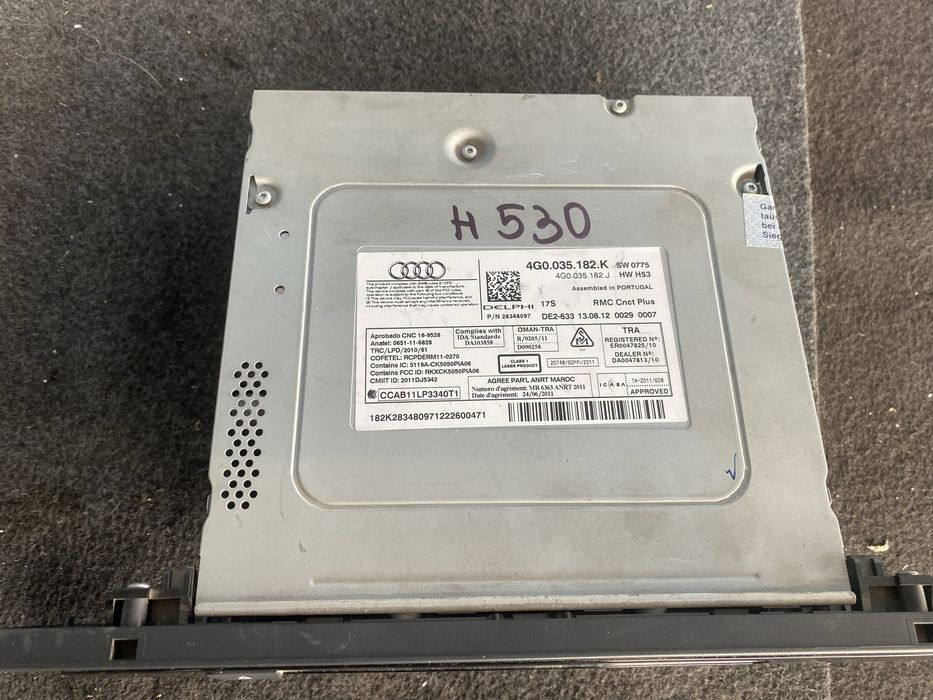 Мултимедия Mmi навигация Dvd Ауди А6 Audi A6 4g 4g00351182K c 7 ном530