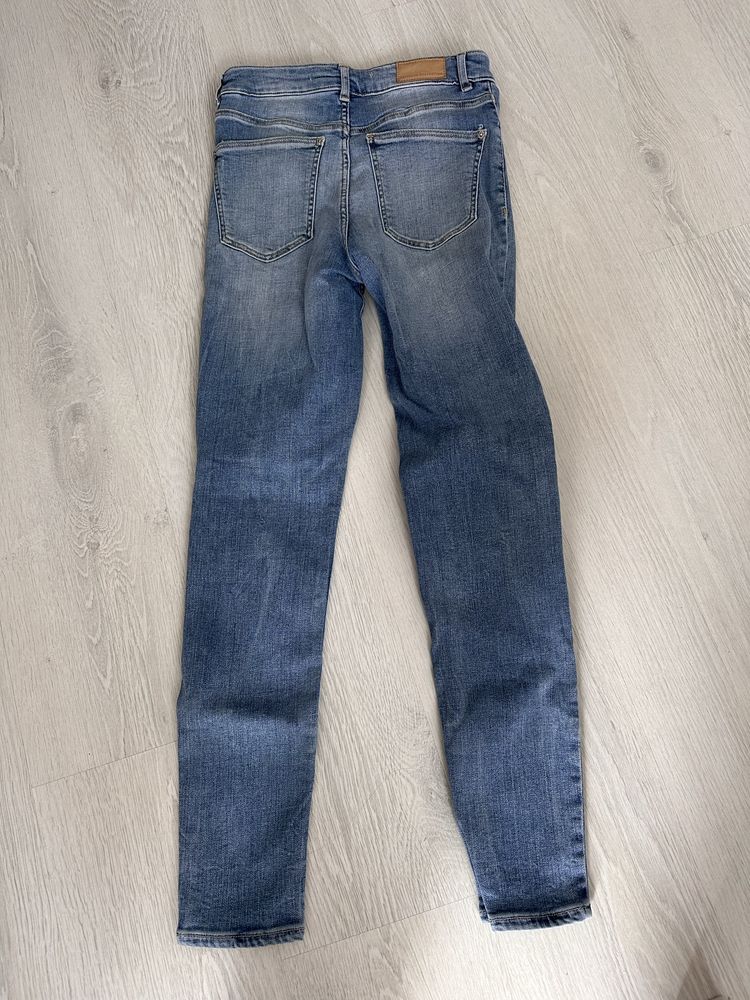Дънки с висока талия skinny ZARA
