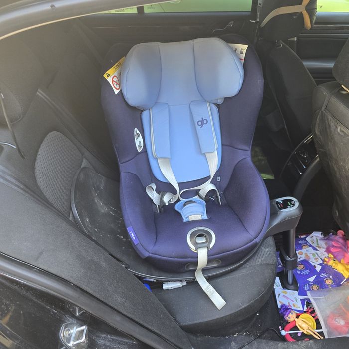 Scaun auto ISOFIX i-Size GB Vaya2 Sapphire Blue, 45-105 cm, Albastru/N