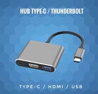 Много портовый адаптер Переходник USB C Thunderbolt 3 Type-c USB HDMI