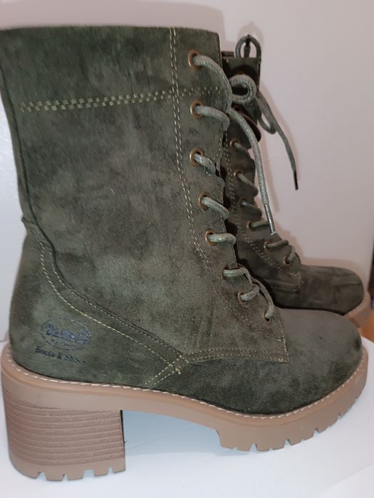 Дамски боти -38 н. Естествен велур