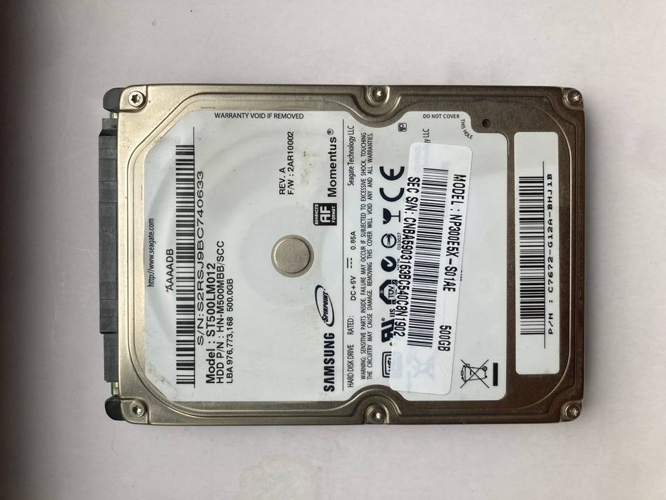 Samsung/Seagate 500GB HDD (2.5")