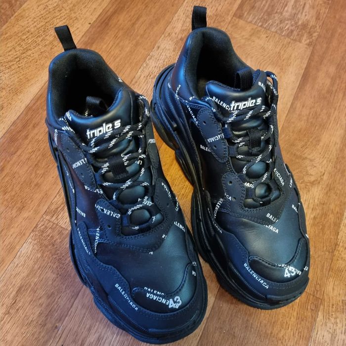 Balenciaga Triple S Black - Оригинални - Размер 43 - Отлично състояние