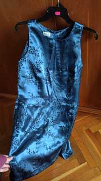 красива синя рокля / Floral Blue Dress