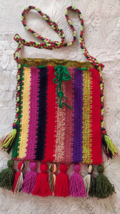 Торба /чанта/ за народна носия, декорация за механа, битов кът, нова,