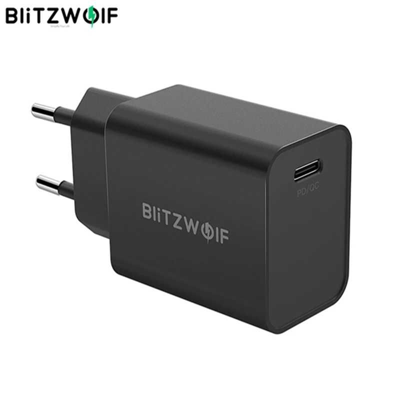 Зарядное устройство, зарядник BlitzWolf 27 Watt QC4+ PD Type-C тайпси