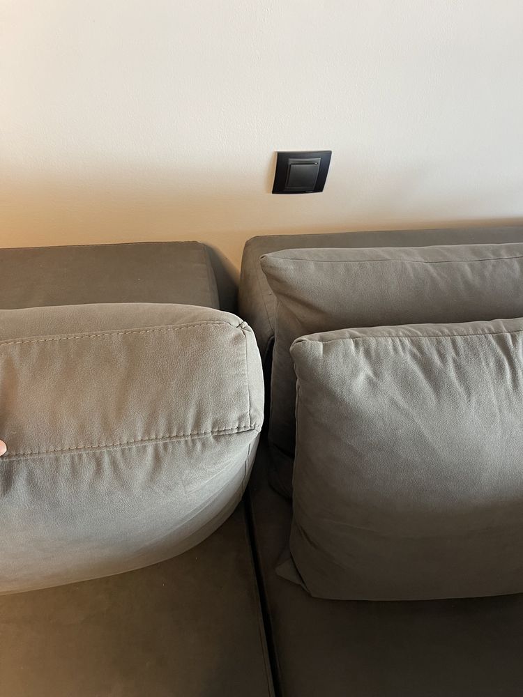 Уникален сив диван, поръчков
