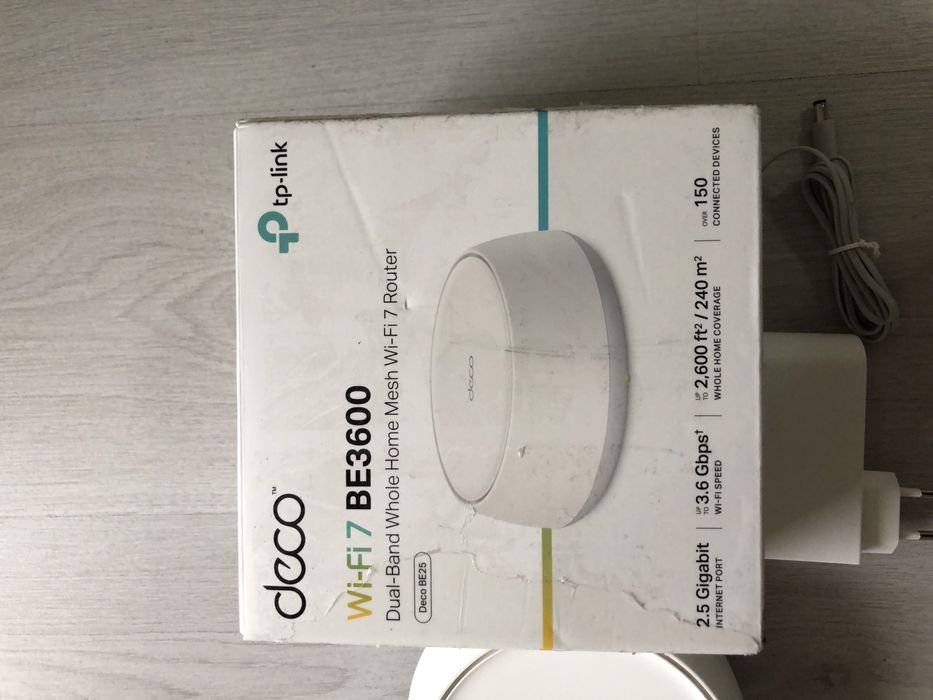 TP-Link Deco BE3600 (1-Pack) - Най-новото от Wi-Fi 7 / 2х2.5G портове