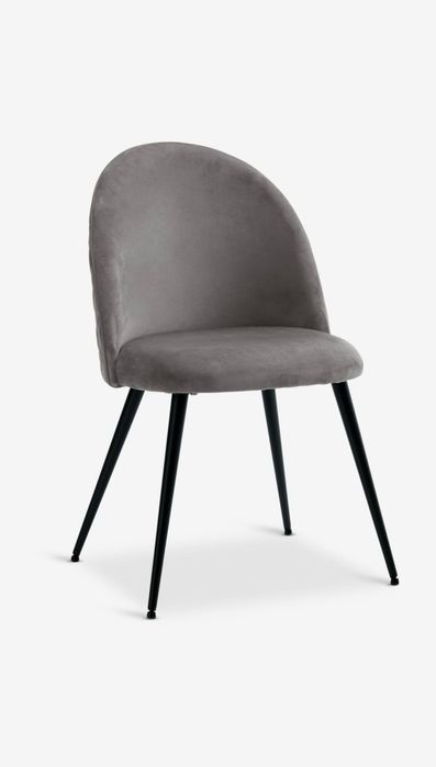 Кухненски стол KOKKEDAL сиво кадифе