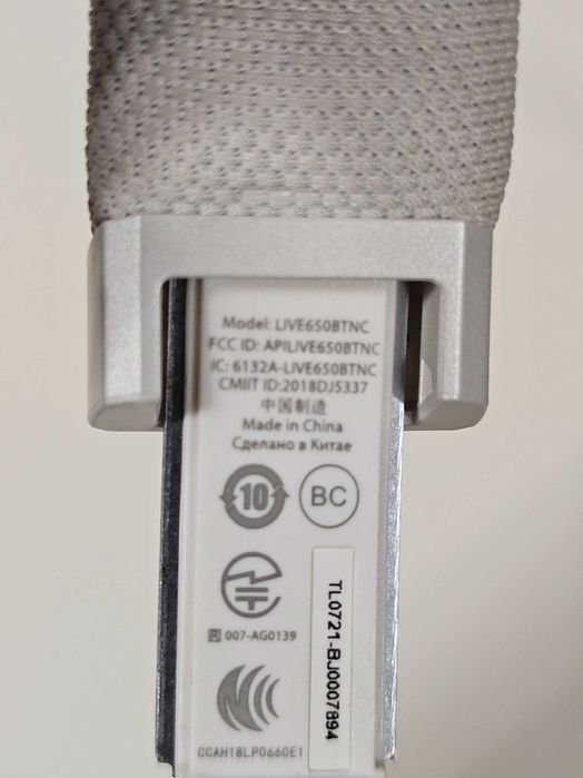 Casti wireless Bluetooth Over Ear JBL Live650BTNC  Gri/albe