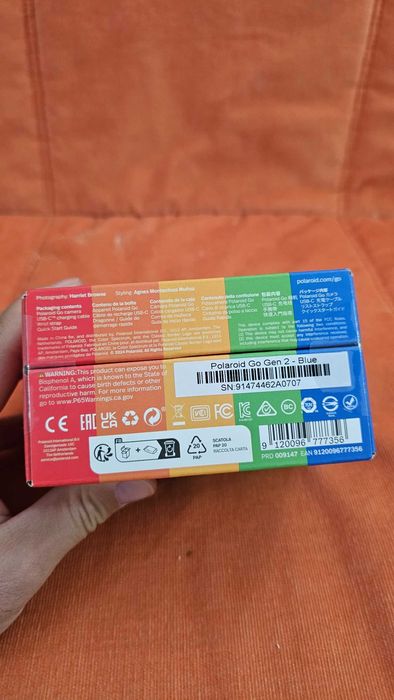Aparat foto instant Polaroid Go2, Albastru - nou sigilat